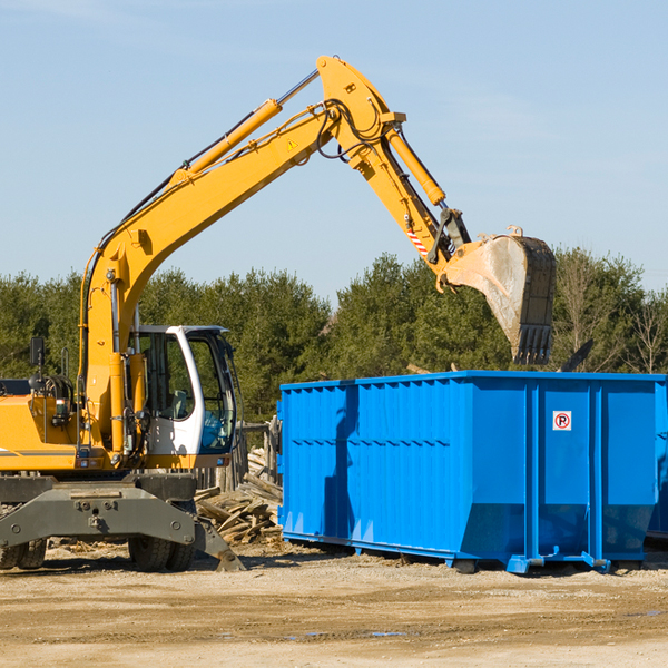 are there any restrictions on where a residential dumpster can be placed in East Palatka Florida